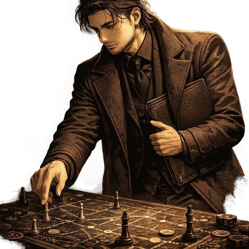 黒幕参謀のキャラクターイラスト