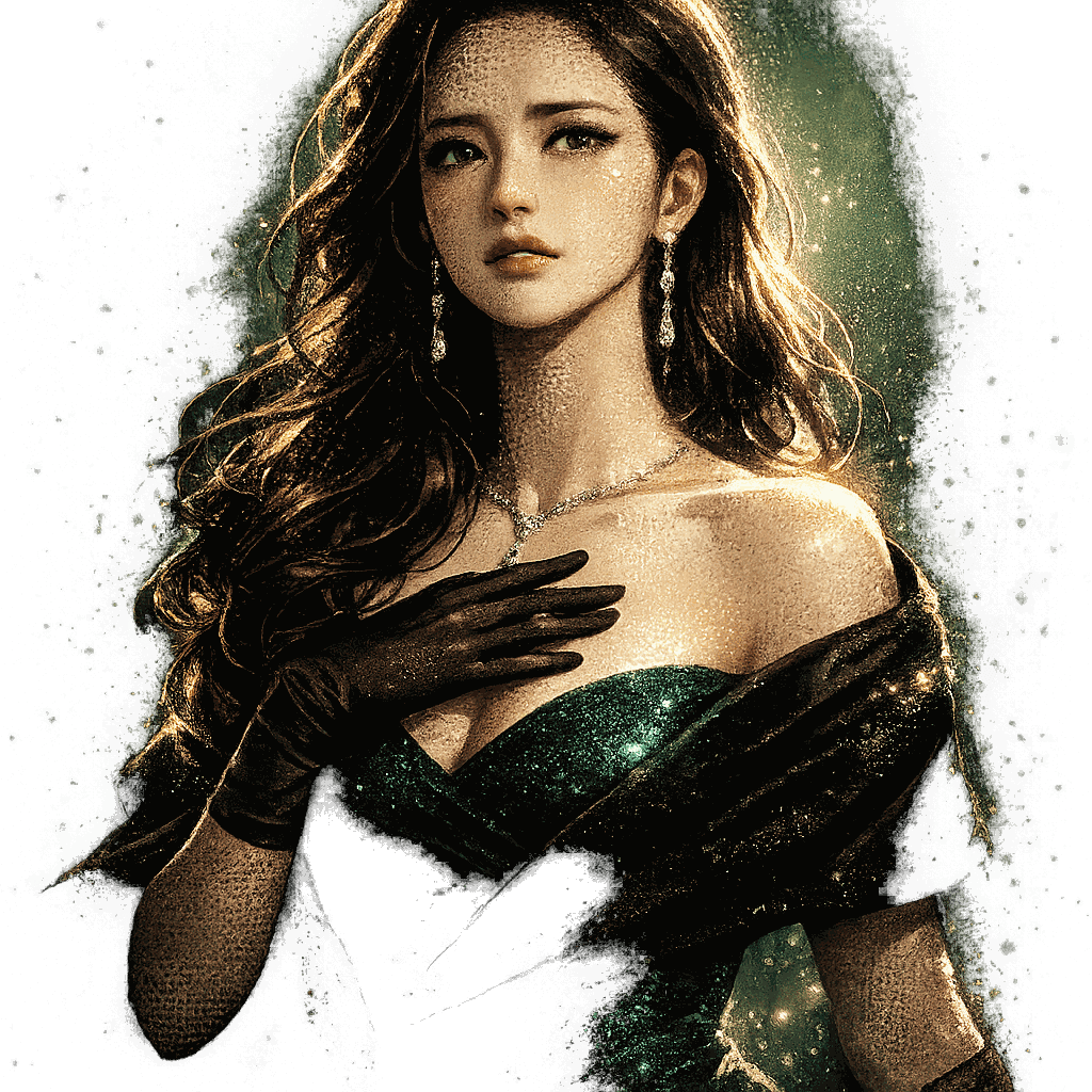 大女優のキャラクターイラスト